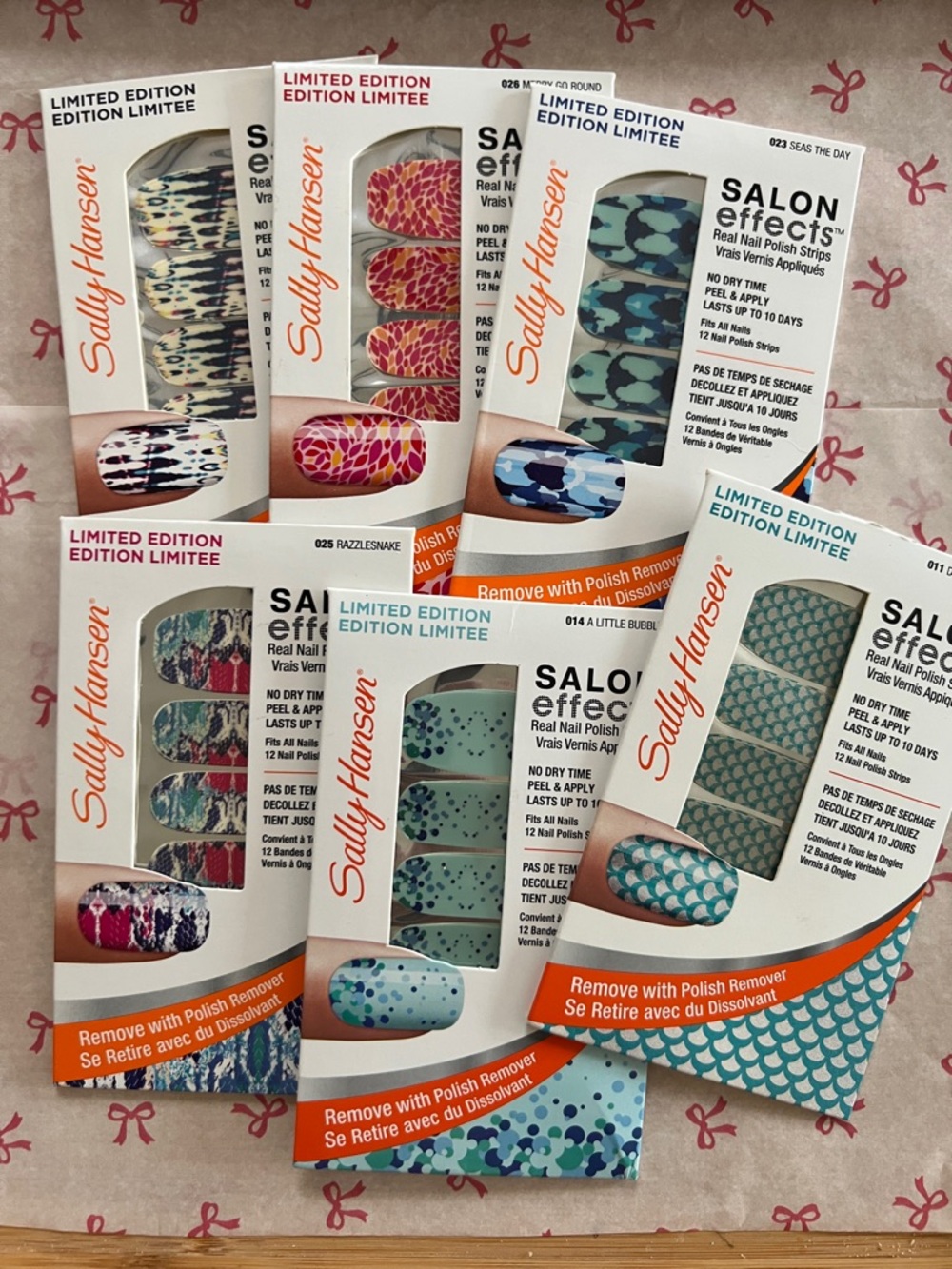 Sally Hansen Salon Effects Nail Strips - Assorted Aqua & Teal Patterns